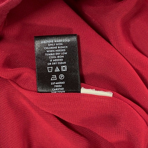 Ann Taylor Size 4 Petites 4P Skirt Women's Linen Lined Maroon Red A-line 24"L - Picture 12 of 12